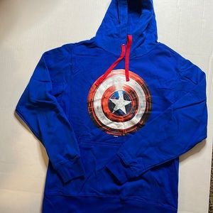 Marvel Captain America Hoodie Mens Size Medium 38/40